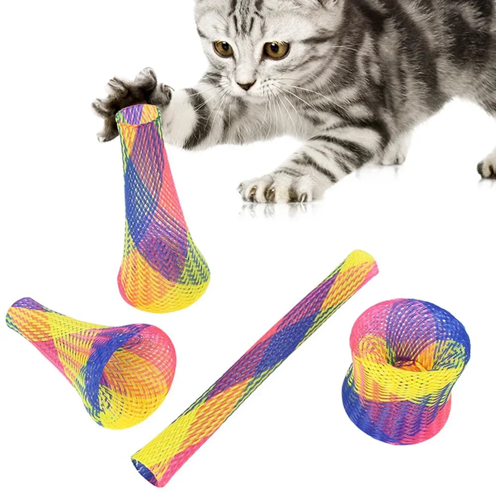 10 ressorts en filet pour chat