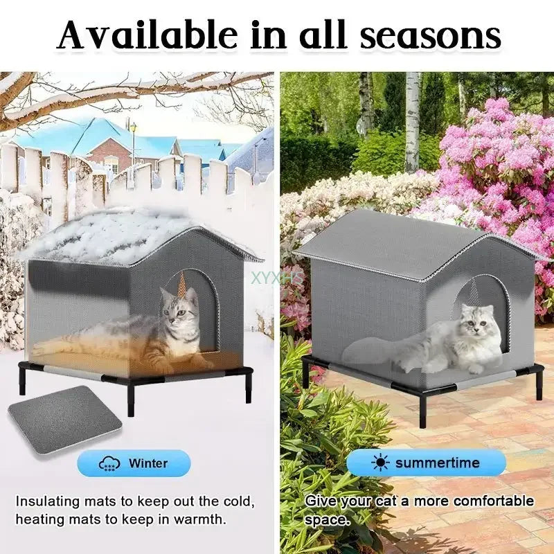Abri isolé pour chat d’extérieur