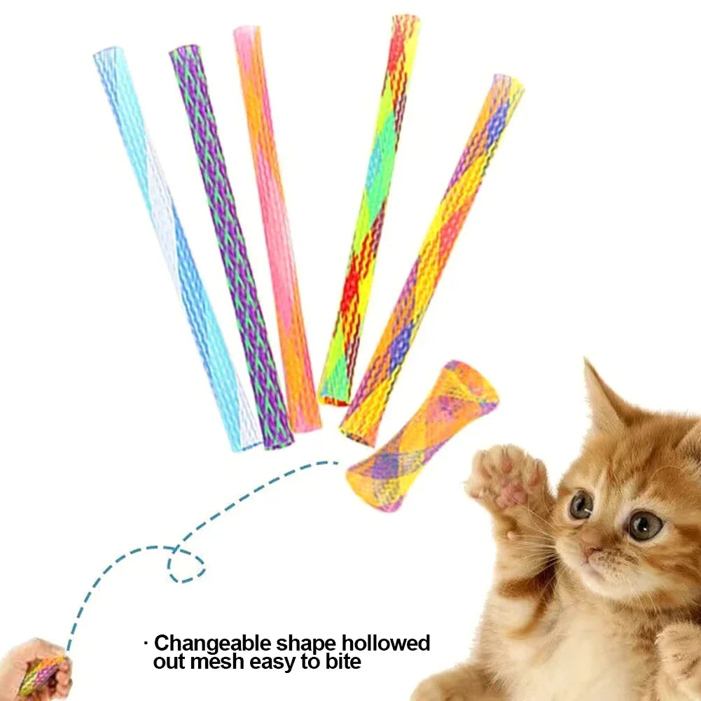 10 ressorts en filet pour chat