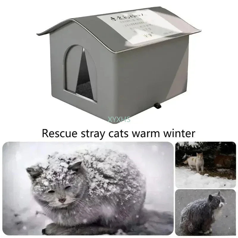 Abri isolé pour chat d’extérieur