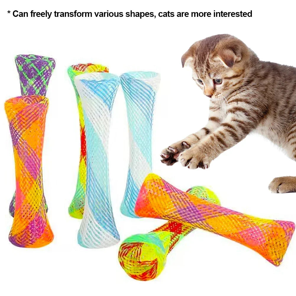 10 ressorts en filet pour chat